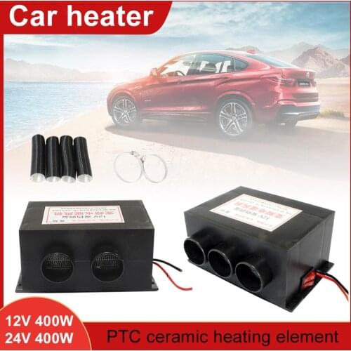 400W/600W 12V 24V Car Heater Car Glass Defroster Window Heater Air Outlet 2 Warm Dryer in Car Goods Interior Accessories Winter