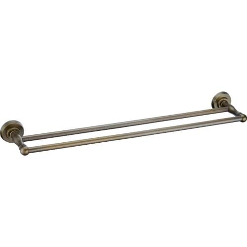 FREE SHIPPING new design antique round double towel bar D