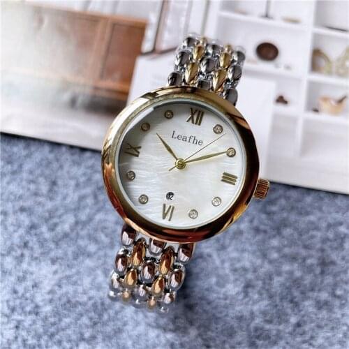 Fashion Brand Womens Watches Stainless Steel Material Butterfly Clasp Quartz Watch Dial Diameter 33mm Black Clock Reloj Mujer