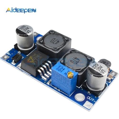 DC-DC XL6009 Auto Boost Buck Adjustable Step Up Step Down Converter Module Solar 1.25-36V Voltage Board MOSFET Switch