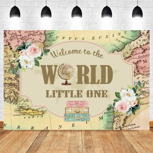 Yeele Baby First Birthday Backdrop Photography Pirate Map Photocall Portrait Party Decor Background Photographic Photo Studio