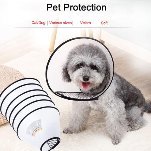 Pet Dogs Cats Collar Elizabeth Circle Anti Bite Pet Feeding Medicine Beauty Healing Brace Cover Pet Accessories