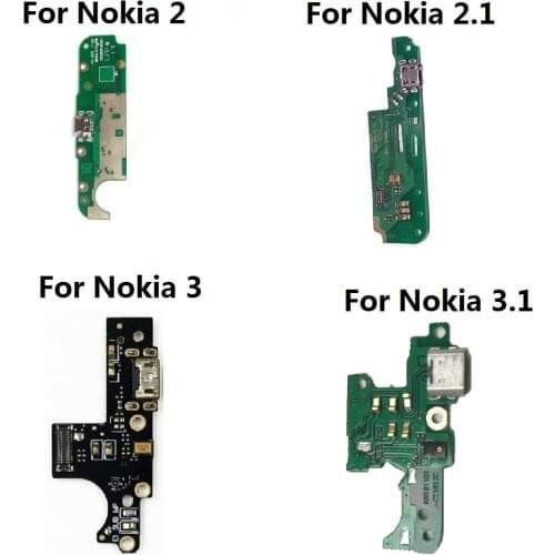 Charging port Flex Cable For Nokia 2/2.1/3/3.1/3.1 Plus/5/5.1/6 2017/6 2018/7/7.1/7.1 Plus/8/X6/X7 Charge Connector Board