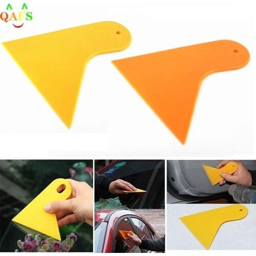 Car Window Foils Film Tools Yellow or Orange Wiper Plate Glass Car Sticker Scraper Car Squeegee Decal Wrap Applicator Snow/Frost