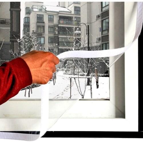 Winter Window Insulation Windproof Film Self-mucosa stickers Indoor Window Soundproof Film for Energy Saving Crystal Clear Film