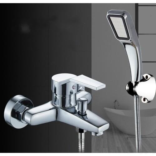 Bathroom Copper Faucet Shower Faucet Kitchen Household Dark Outfit Toilet Triple Switch Water Tap Mix Water Valve Faucet