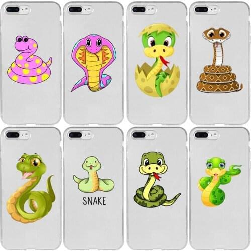Cute Baby Snake Cover Case for Xiaomi Redmi Note 9 9S 9A 9C 8T 8 7 6 5 4 Pro Max Prime