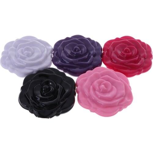 Mini Rose Flower Make Up Mirror Double Side Make Up Mirror Cute Design Compact Portable Girls Pocket Mirror Unique Gift