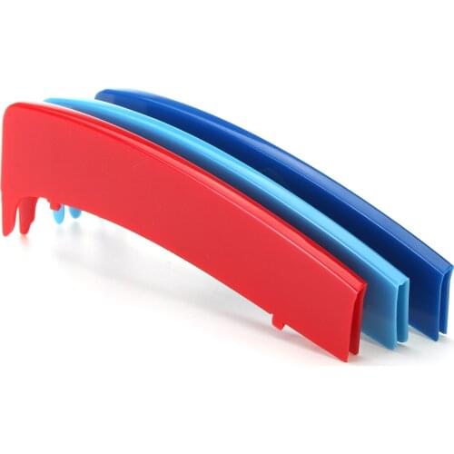 3D Sport M Style Color Grille Grill Cover Clip Trim For BMW 1 Series E81 E82 E87 E88 2004 2005 2006 2007 2008 2009 2010 2011