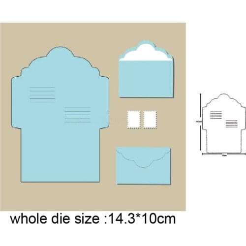 New envelop frame Metal Cutting Dies For Stamps Scrapbooking Stencils DIY Paper Album Cards Decor Embossing 2020 New