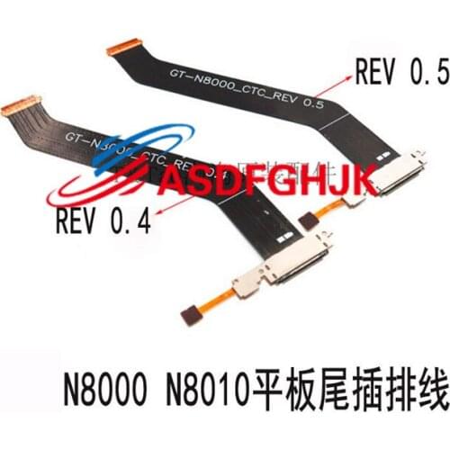 Original FOR Samsung Tablet GT-N8000 N8010 Charging tail plug cable USB interface N8013 microphone small fully tested