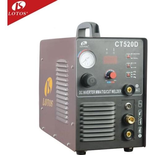Lotos CT520D plasma cutter mig tig argon stick gas welder tig 200d welder 110v 220v