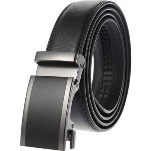 NEW Ratchet Dress Belt for Men Automatic Buckle Waistband Length:110-125cm