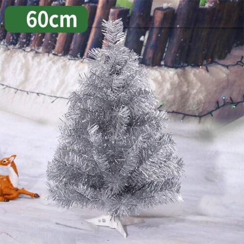 60cm Christmas tree white artificial Christmas tree silver merry Christmas decorations for home Christmas free shipping