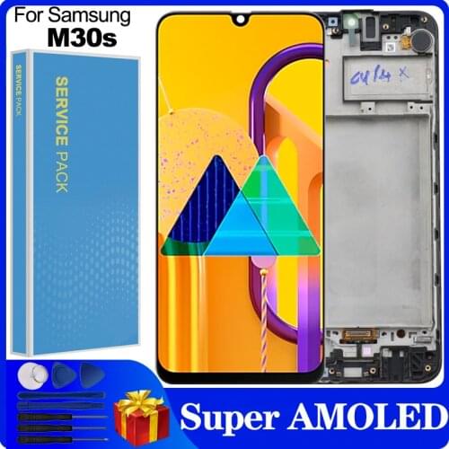 6.4'' Super AMOLED Display For Samsung Galaxy M30s M307 M307F LCD Display Touch Screen Digitizer Assembly Replacement parts