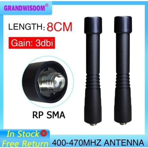 UHF Antenna 400-470MHZ Walkie Talkie Antenna Single Band Antena 3dbi car field building Handheld Radio