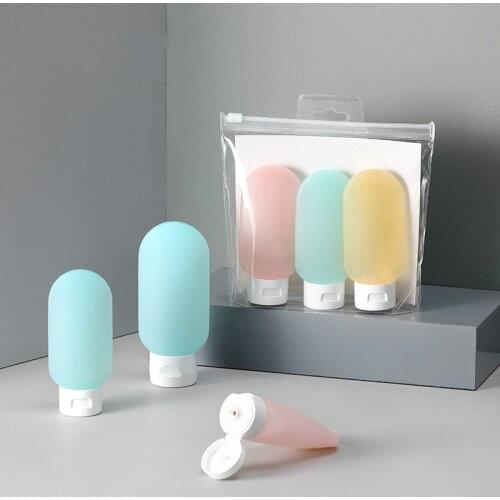 3 Pcs/set Nordic Style Travel Refillable Bottle Kit Portable Essence Shampoo Shower Gel Bottles Container Can Carry on The Plane