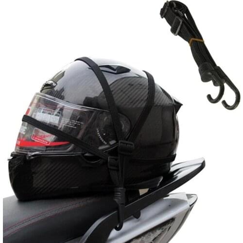 60cm Universal Motorcycle Luggage Strap Motorcycle Helmet High-Strength Retractable Protective Gears Fixed Elastic Buckle Rope