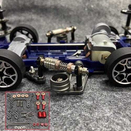 1Set Mid Wing Shock Absorber Pendulum Metal Damper Aluminum Tube Side Suspension for S2/AR/MA/FMA/MS Chassis Tamiya Mini 4WD Car