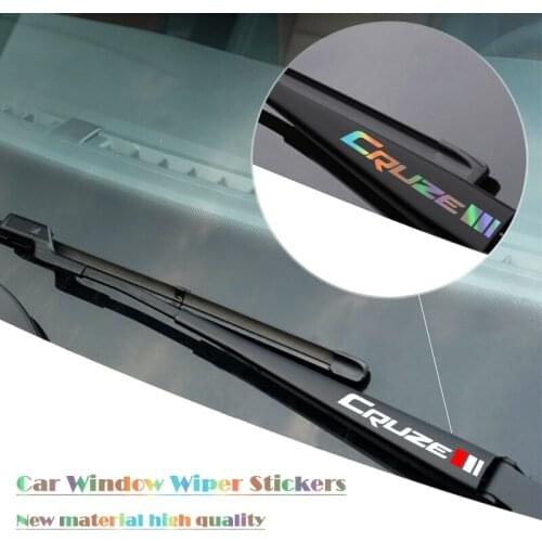 Auto Decor Decals Car Window Wiper Stickers Laser Emblem For Chevrolet Cruze Spark Malibu Trax Aveo CORVETTE Car Accessories