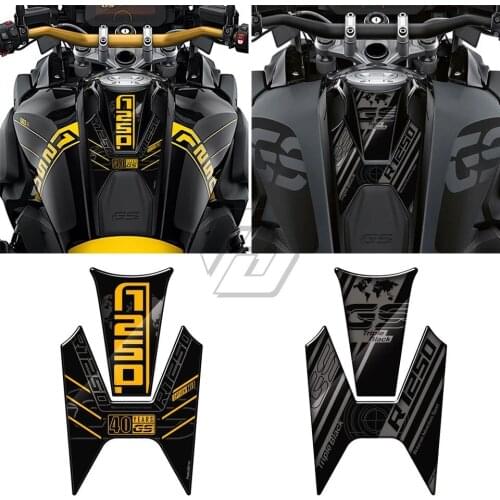 Motorcycle Gas Tank Pad Protection Decals Case for BMW R1250GS GS Triple Black Fish bone stickers Fuel tank stickers 2020 2021