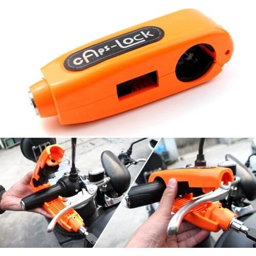 Motorcycle Handlebar Grip Lock Security Safety Locks Scooter ATV Brake Lever Disc Locking Anti-theft Protection Security Locks