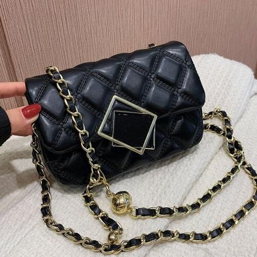 Brand Luxury Woman Messenger Bag Diamond Lattice Shoulder Bags for Girls Small Chain Handbags Square Flap Crossbody Bag Lady Sac