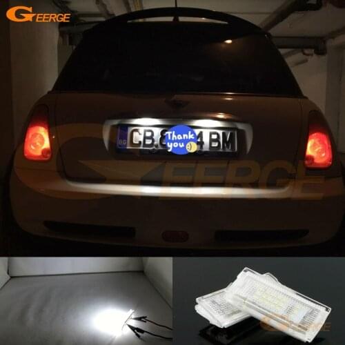 For MINI Cooper R50 R52 R53 Excellent Ultra bright Smd Led License plate lamp light lamp No OBC error car Accessories