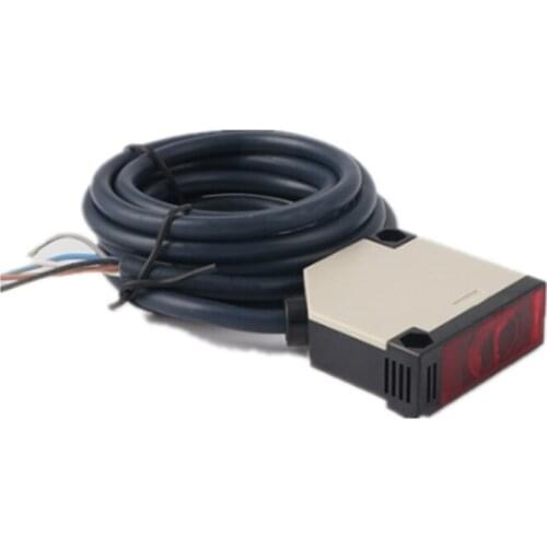 E3JK-R4M1 Retro-Reflective Light-ON Pre-Wired Type AC 90-250V Photoelectric Sensor Switch with ReflectorDC12-24V