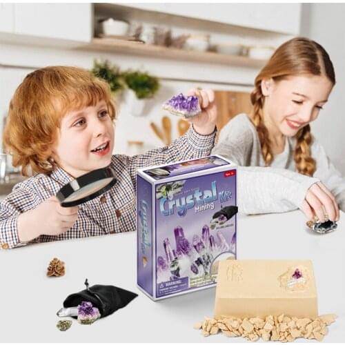 Digging up fossils toy DIY archaeological excavation kit crystal fossil mining kit kids learning educational craft assembly toys
