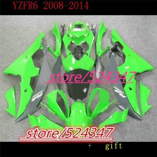 Nn-Fairing kit for YZFR6 08 09 10 11 12 13 14 green YZF R6 2008 2014 YZF600 Fairings Motorcycle Accessories & Parts