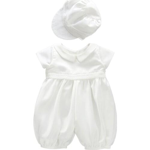 Ircomll Toddler Boy Clothe Sets Europe Baby Christening Gown Clothing For Birthday Party With Hat 2pcs Baby Boy Clothes Boy Sets