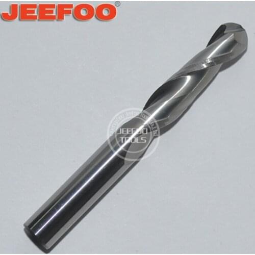 6*25 Jeefoo Solid Carbide Two Spiral Flute Ball Nose end mills Bits engraving tools For Cnc woodworking Machine
