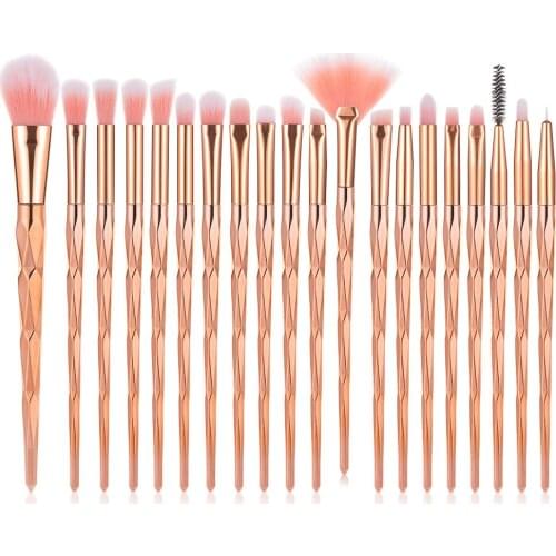 20 PCS makeup brush set eye shadow mix foundation powder eyebrows blush beauty suit tool Professional Eyebrows Soft Hair