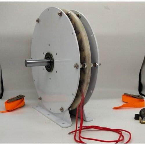 3kw Low Speed Disc Generator Coreless Generator Permanent Magnet Low Resistance High Efficiency Wind / Water Power