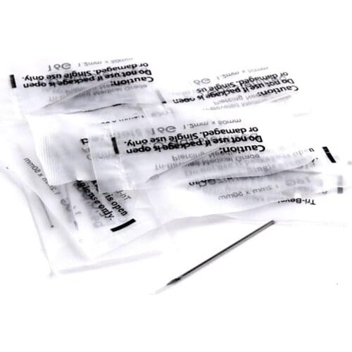 100PCS Disposable Piercing Needles Surgical Steel 12G/13G/14G Body Piercing Needles Sterilized Permanent Makeup Tattoo Needles