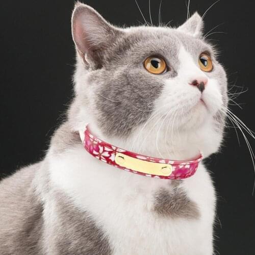 Puppy Necklace Printing Engravable Dog Accessories Adjustable Puppy Neckwear Outdoor Pet Collar Necklace Walking Dog Accessories