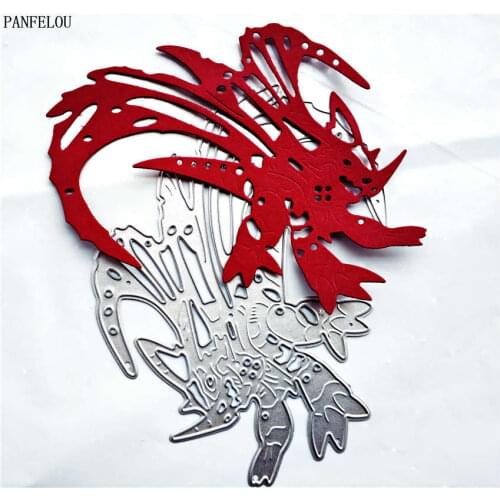 PANFELOU wings of dinosaurs Scrapbooking DIY album Embossing mould cards paper die metal craft stencils punch cuts dies cutting