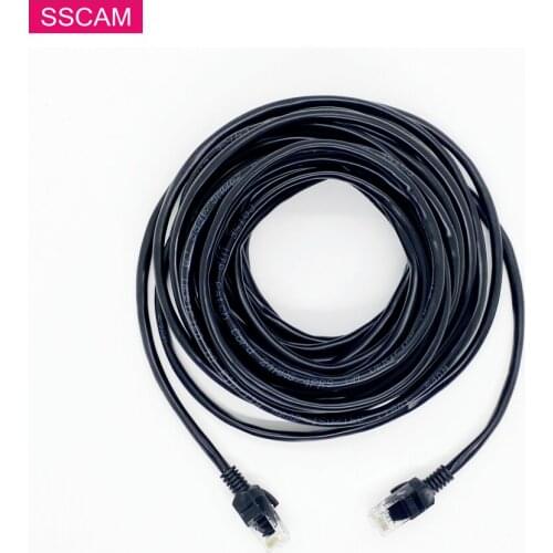 Patch Cord Cat5E Ethernet Cable UTP High Speed Black RJ45 Network Router Switch 24AWG Internet Cord for PC POE Camera Laptop