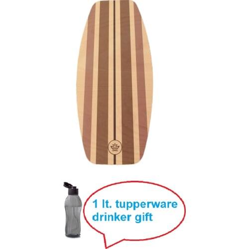 Wooden Balance Board, Surfing, Skating, Fitness, Yoga, skateboard Snowboard for Training and Coordination Exercise Portable Equipment