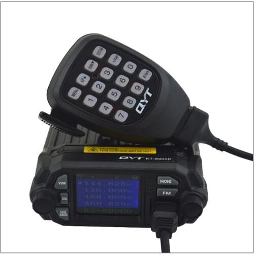 QYT KT-8900D Dual Band TX & RX 136-174MHz & 400-480MHz, Quad-standby 25W 200 Channels Colorful Screen mini mobile FM Radio
