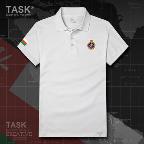 Navy Sultanate of Oman Omani OMN Arabic Short sleeve Polo Shirts Mens casual solid color Slim Fit Comfort Business men shirts