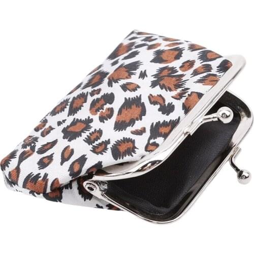 2020 New 3 Inch European And American Leopard Coin Small Coin Purse Buckle Fabric Mini Coin Purse