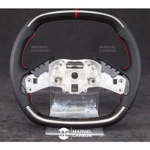 100% REAL CARBON FIBER STEERING WHEEL COMPATIBLE WITH Chevrolet C8