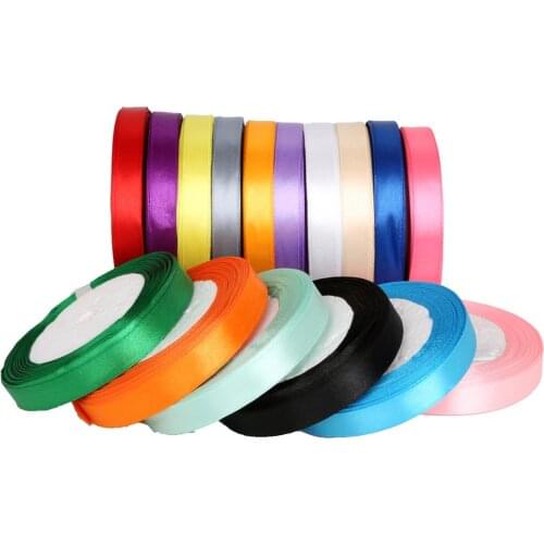 25 Yards Width 13mm Single Satin Ribbon DIY Craft Decor Wedding Festival Party Decoration Gift Wrapping Scrapbooking Supplies