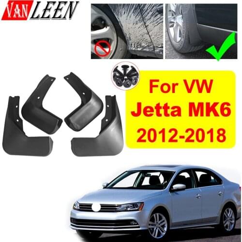 4pcs For Volkswagen VW Jetta MK6 A6 2014 2016 2012-2018 Car Front Rear Fender Mud Flaps Guard Splash Mudguard Accessories