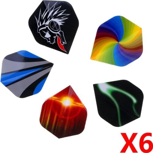 60 Pieces Assortment Dart Flights Fletches Standard Shape Extra Strong