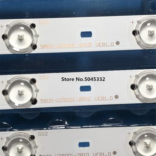 8pcs=1lot for 39E320W 39E5CHR led backlight 5800-W39001-2P10 VER1.0 02K01462A screen RDL390HY 5 amp
