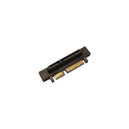 90 Degree Right Angled 7+15Pin 22P SATA Adapter Converter Jack Connector Male to Female Black