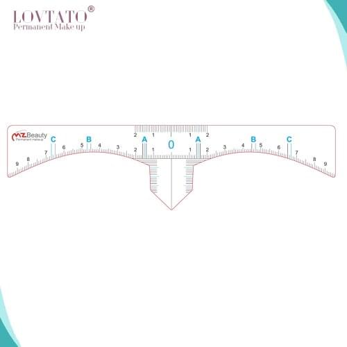 Microblading Accesories Accurate Permanent Makeup Eyebrow Shaping Tools Measurement Ruler Sticker For Microblading 3D Eyebrow MZ